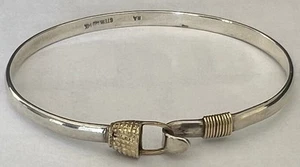 Vintage Cape Cod Sterlingsilber & 14k offener Nantucket Korb Armband 0,7,5" - Bild 1 von 9