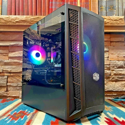 Custom RGB W11 Gaming PC! •i7-10700f 8-core •RTX2060 •32GB RAM •512 SSD •Wifi BT - Image 1 of 4