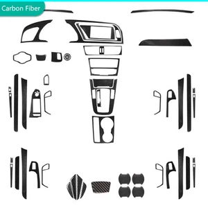 60Pcs Real Carbon Fiber Interior Full Kits Cover Trim For Audi A4L B8 A5 2009-16 - Picture 1 of 24