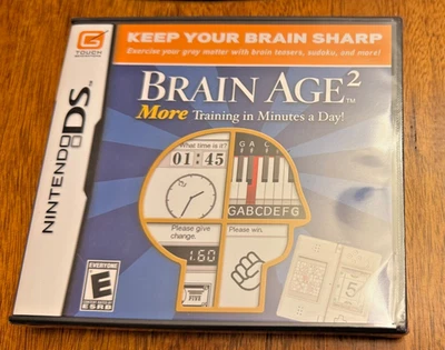 NEW SEALED Brain Age 2: More Training in Minutes a Day (Nintendo DS, 2007) - Image 1 of 4