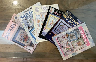 New 6-Pack Baby-Themed Cross Stitch Pattern Books - Image 1 of 4