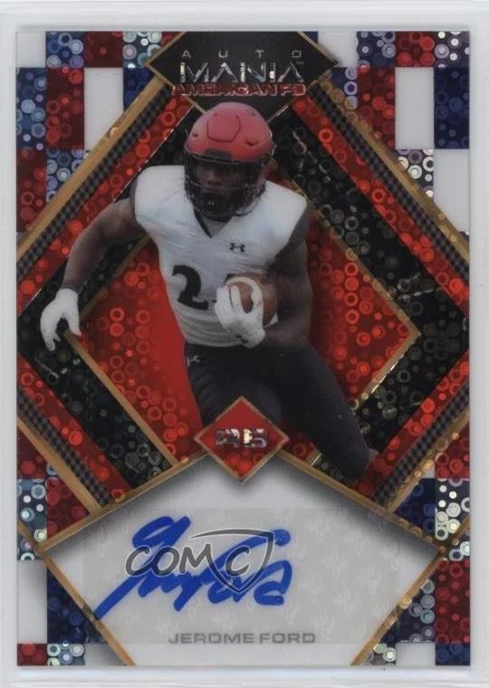 2022 Mania American Football Donut Circles Digital /8 Jerome Ford Rookie Auto RC - Image 1 of 2