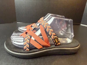 Teva Voya Zillesa Damen Größe 8 Riemchensandalen 1117032 Pfirsich/Blau - Bild 1 von 8