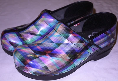 Womens Plaid SANITA Slip-On Clog Shoes size 40 - Image 1 of 4