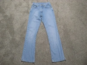 Vintage 90er Lucky Brand Latzhose Größe 2/26 Damen LOW RISE FLARE Jeans Hose - Bild 1 von 17