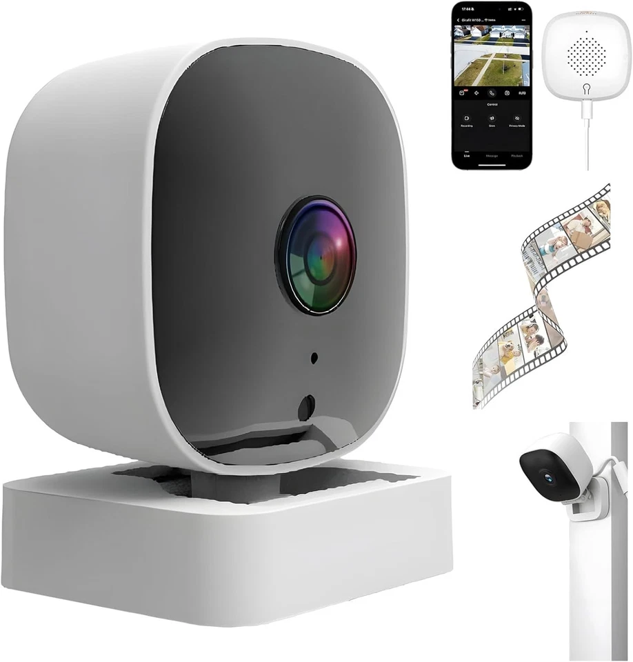 Crystal-Clear Security Camera, Night Vision, Camera Outdoor Wireless - Image 1 of 4