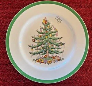 Vintage Copeland Brown Stamp Spode Christmas Tree 10,5" Platte 1952 England - Bild 1 von 5