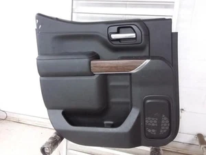 2021 CHEVY SILVEADO1500 Crew Cab Left Side Rear Door Trim Panel Black TRIM GNK - Picture 1 of 8