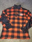 Boys Vintage Genuine Stuff NFL Cleveland Browns Plaid Zip Size M (10-12) Sweater