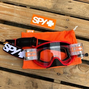 SPY ROLL-OFF GOGGLES WOOT CVS MOTOCROSS MX - SLICE RED BLACK - Picture 1 of 3