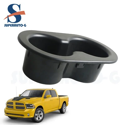 Portavasos de agua trasero negro para Dodge Ram 1500 2500 3500 2002-2016 Foto 1 de 4