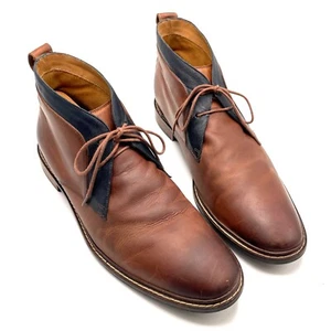 Botas al tobillo COLE HAAN para hombre Grand OS Graydon Chukka talla 13M con cordones de cuero marrón - Imagen 1 de 13
