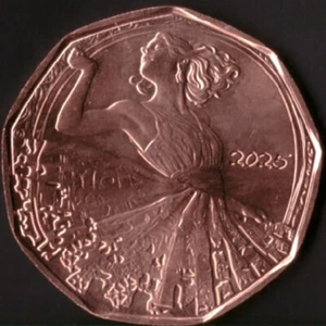 AUSTRIA 5 EURO 2025 "Dance Away" Copper UNC - Picture 1 of 2