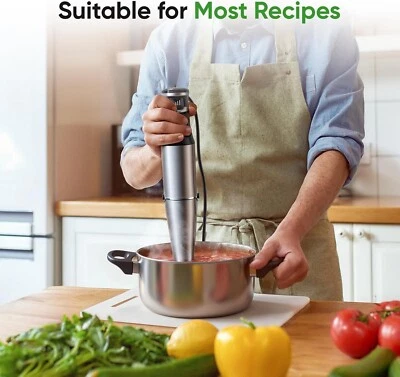 Batidora de inmersión de mano de 1100 W, 3 en 1, con cable, para cocina Foto 1 de 4