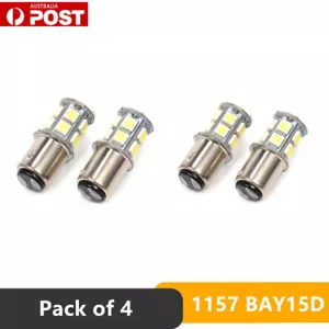 4X White BAY15D 13SMD LED 1157 Car Tail Brake Stop Tail Light Bulb Globe 12v AU - Picture 1 of 6