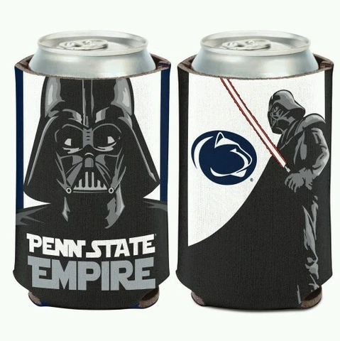 PENN STATE STAR WARS DARTH VADER SOFT FOAM CAN BOTTLE COOZIE COOLER HOLDER Cover