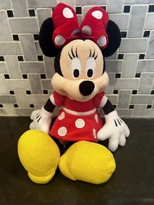 Disney Parks Minnie Mouse 12 Zoll Plüschpuppe rotes Kleid gepunktet - Bild 1 von 6
