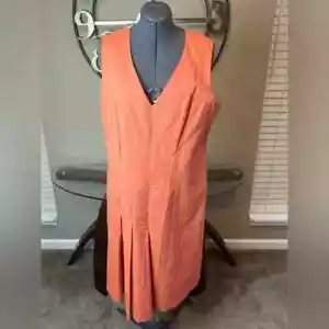 Vestido vaina naranja Lafayette 148 Nueva York talla 16 - Imagen 1 de 4