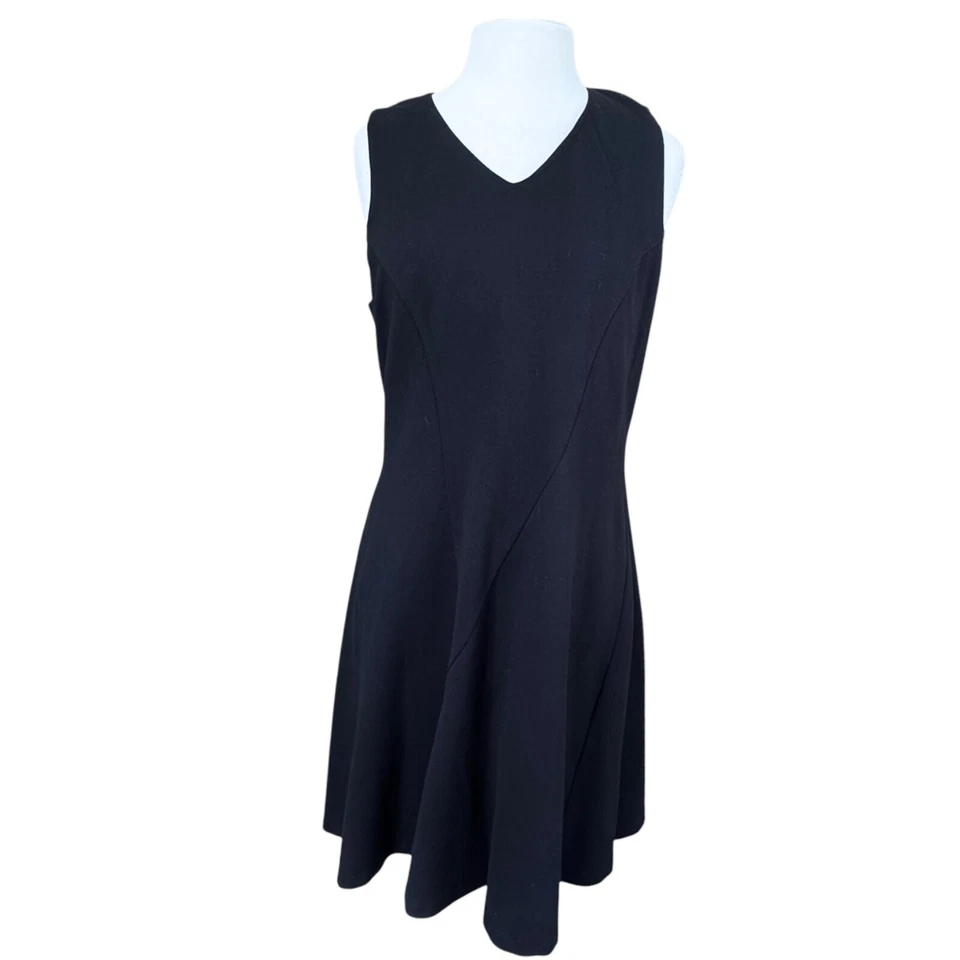 Vestido Cabi Ponte Performance Fit & Flare negro grande para mujer Foto 1 de 4