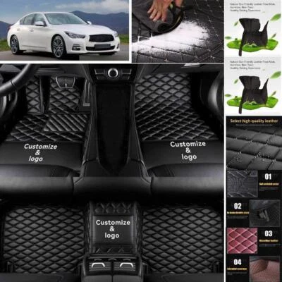 Alfombrillas de coche personalizadas impermeables para Infiniti Q50 Q60 Q70 Foto 1 de 4