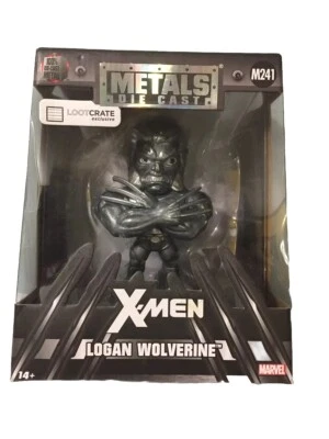 Marvel X-Men M241 Logan Wolverine Lootcrate exclusivo metal fundido a presión Foto 1 de 4