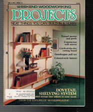 Projects - Weekend woodworking - Jan 1990 - Dovetail shelving system