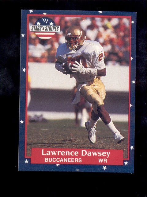 1991 Fleer SS Stars 'n Stripes LAWRENCE DAWSEY Tampa Bay Buccaneers Rookie Card - Image 1 of 1
