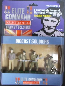 Elite Command - Diecast WWII MISP "Lt. Gen Bernard Montgomery" mit 3 Brit. Soldaten - Bild 1 von 3