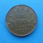 Canada One Cent 1929, jak pokazano.