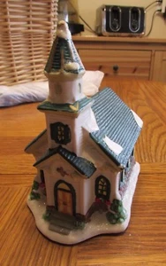 Cobblestone Corners 2003, White Church w/ Green Roof - Picture 1 of 2