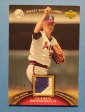 2007 Sweet Spot Don Sutton patch parallel card #35/55 Angels HOF!