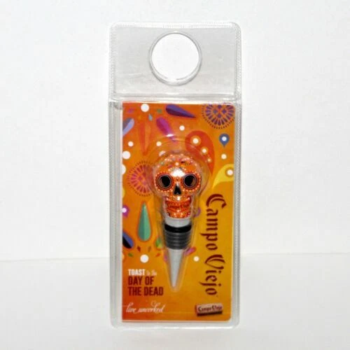 НОВАЯ пробка для винной бутылки Campo Viejo DIA DE LOS MUERTOS Day Of The Dead Skull - Изображение 1 из 1