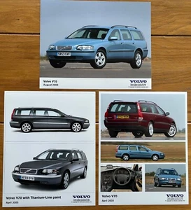 3 x Original 2003 Volvo V70 Estate UK Press Release Photo / Photograph - Picture 1 of 3