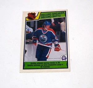 Tarjeta de hockey vintage 1983 O-Pee-Chee NHL Wayne Gretzky #212 Edmonton Oilers - Imagen 1 de 2
