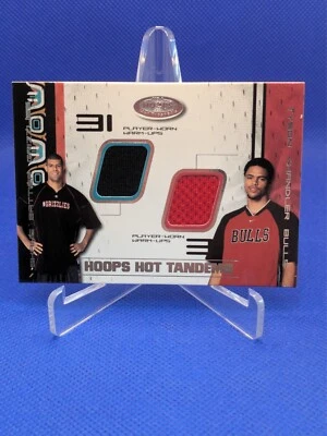 TYSON CHANDLER SHANE BATTIER 2001-02 NBA Hoops Hot Tandems Patch /100 Rookie RC - Image 1 of 3