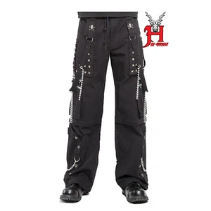 Tripp Men’s Electro trouser Rave Gothic Cyber Chain Goth Jeans Punk Rock Pants  - Bild 1 von 4
