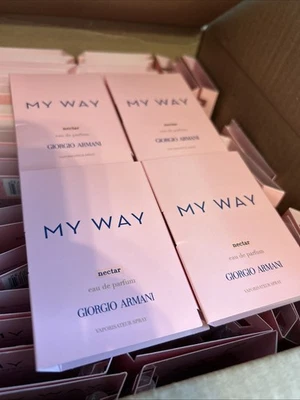 4 X Amostras Giorgio Armani My Way EDP NECTAR Eau de Perfum Mini Perfume de Viagem - Imagem 1 de 2