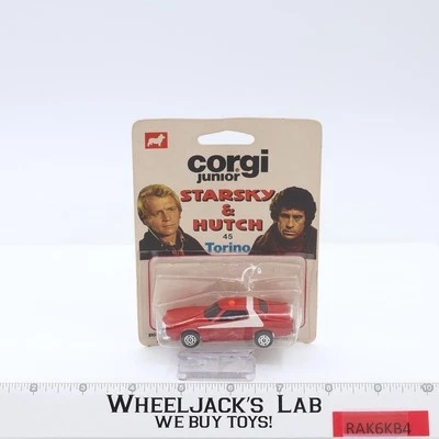 Coche de colección Starsky & Hutch Torino #45 Corgi Junior Mettoy Gran Bretaña 3" 1977 Foto 1 de 4