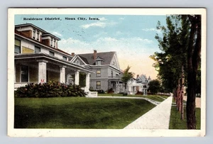 Tarjeta Sioux City IA-Iowa, calle residencial, vintage c1915 - Imagen 1 de 2