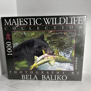 Majestic Wildlife Jigsaw Puzzle Collection Bela Baliko Black Bear Unopened 1000 - Picture 1 of 7