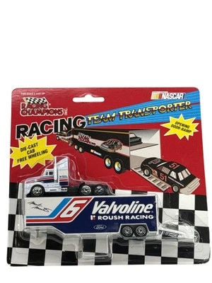 Vintage 1994 Racing Champions NASCAR Valvoline #6 Roush Racing Transporter Dieca - Image 1 of 4