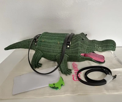 Wicker Darling Crocgator Handbag - Image 1 of 4