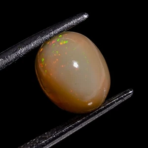 100% Natural Ethiopian Opal Cabochon Oval Shape 2.25 Ct 7x9x5 mm Gemstone DT-28 - Picture 1 of 7