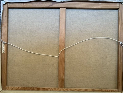 Tableau ancien huile paysage de Provence hameau village perché Michel Nouguier - Photo 1/4