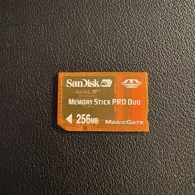 SanDisk Memory Stick Pro Duo 256MB Sony MagicGate - Image 1 of 2