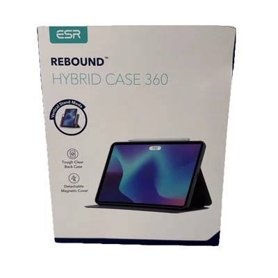 ESR Rebound Hybrid Case 360 For iPad Pro 12.9" 2021 2022 Magnetic Stand Black  - Image 1 of 3