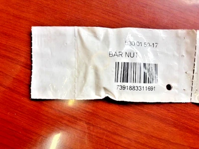 Tuerca de barra para motosierras Poulan/Craftsman 530015917.  "NOS" Foto 1 de 2