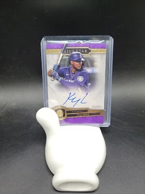 2021 Topps Five Star Autographs Purple Kyle Lewis On Card Auto MARINERS 48 /50 - Image 1 of 3