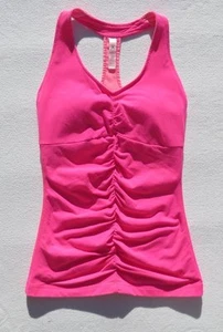 LUCY POWER MAX Barbie Pink Yoga Athletic Sports Bra Tank Top Small - Picture 1 of 3