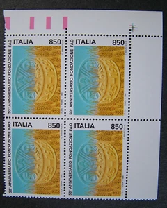 1995 ITALY 50° Foundation Of The FAO Block MNH - Picture 1 of 1